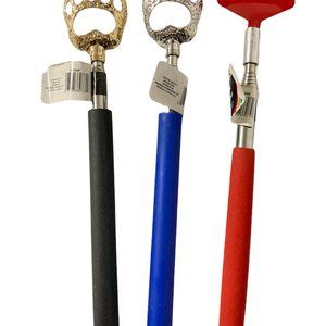 Back Scratcher Lot of 3 Mixed Random Claw Rake Extendable Metal Multicolor NEW